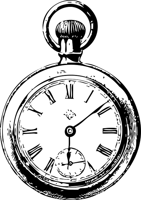 Whimsical Fantasy Landscape Garden Watercolor Hand - Pocket Watch Clip Art (451x640), Png Download