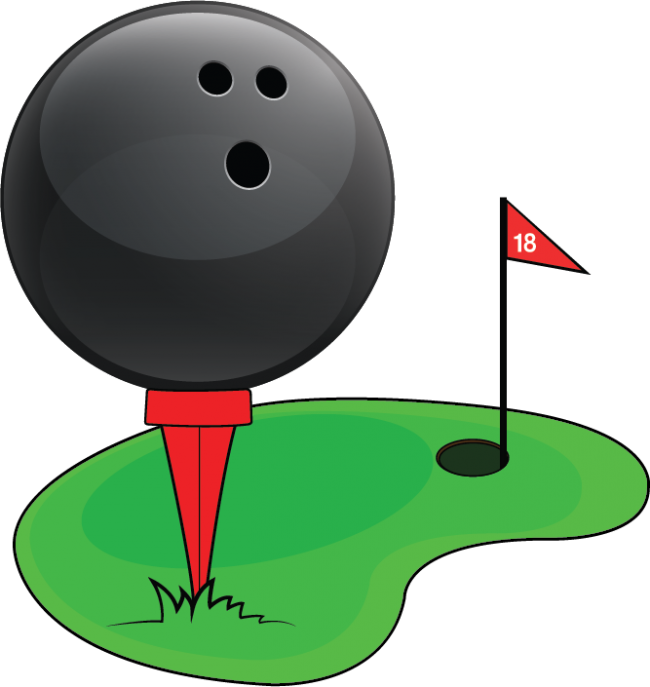 Lessard Lanes School Break Indoor Mini Golf & Bowling - Golf Ball Clip Art (650x687), Png Download