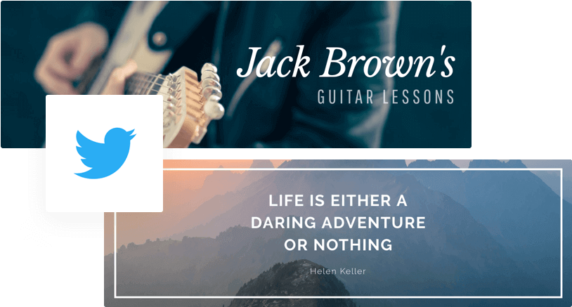 Twitter Header Photo - No Distance Left To Guitar - Viktor (ua) - Download (820x480), Png Download