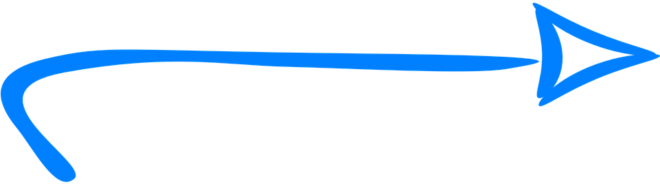 Resultado De Imagen De Flecha - Hand Drawn Arrow Blue (960x480), Png Download