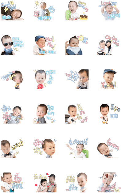 Line Creators' Stickers - Collage (420x673), Png Download