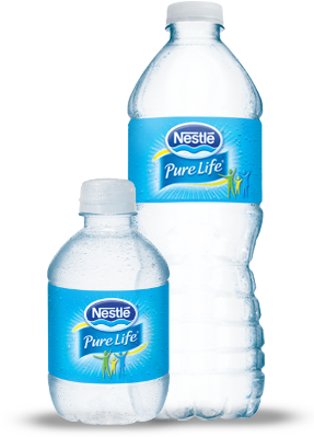 Fenway Water In A Nestle Life Water Bottle - Pure Life Purified Water, 8 Oz Bottle, 48/carton (312x435), Png Download