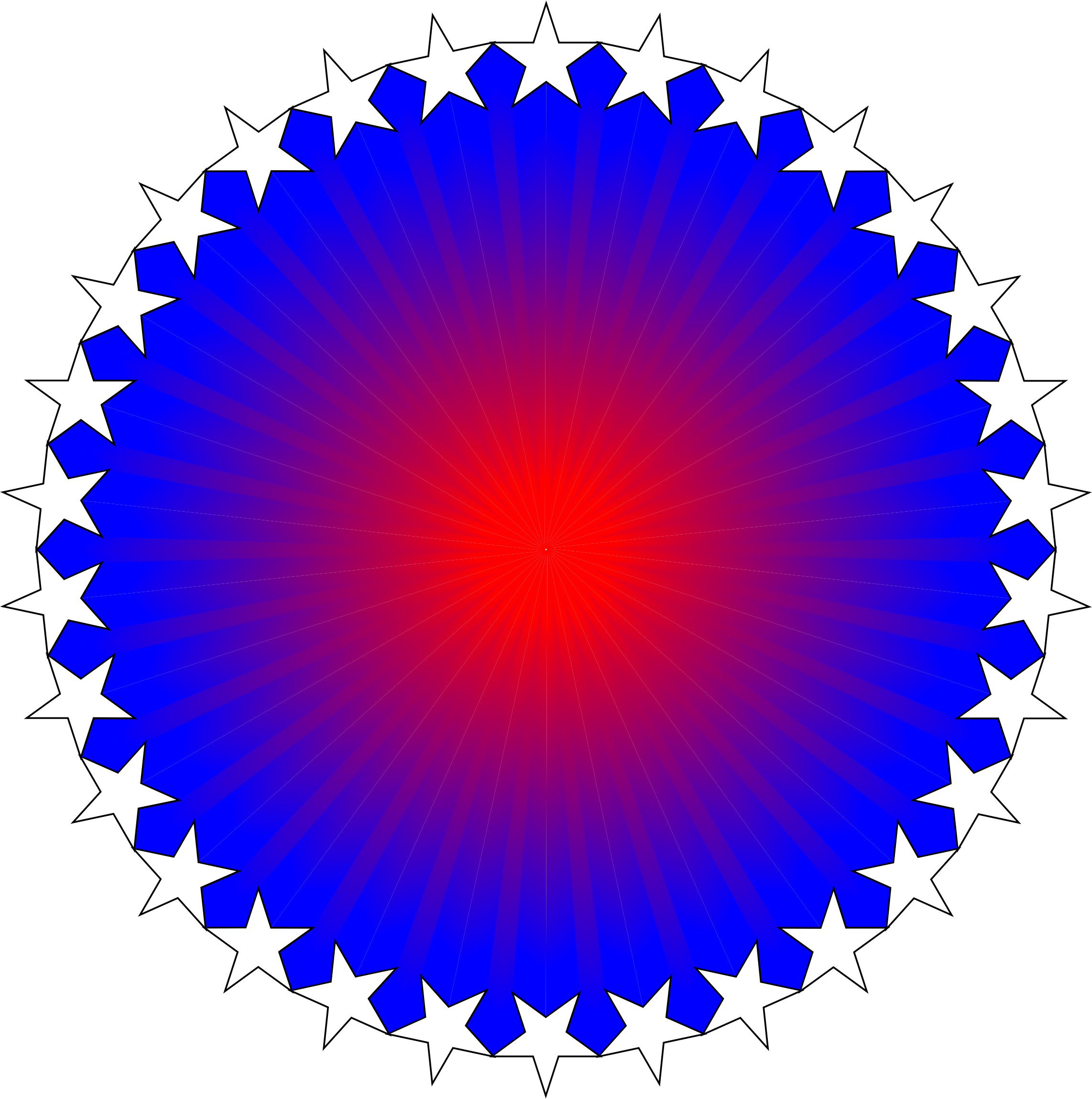 This Free Icons Png Design Of Red White Blue Starburst (2284x2298), Png Download