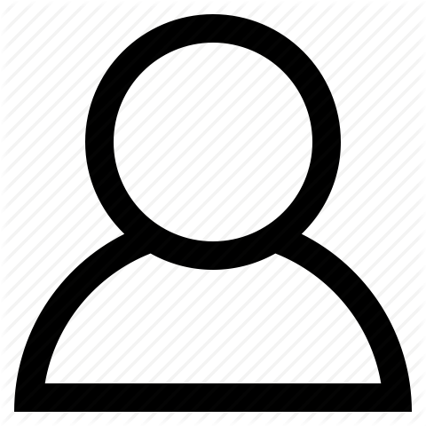 Person Outline Icon Png - Person Icon Png White (480x480), Png Download