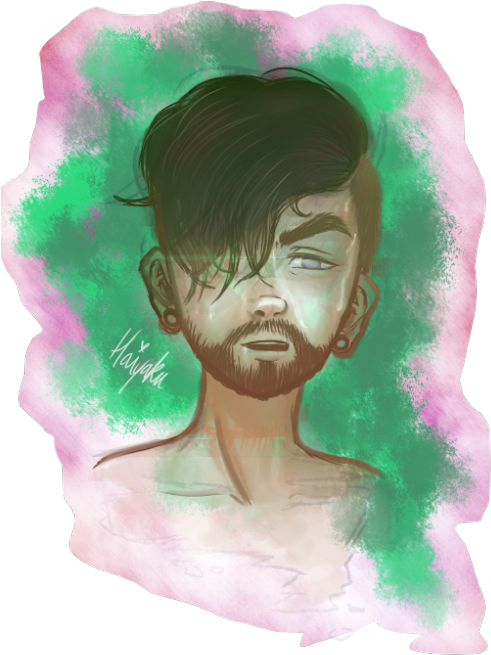 Day 1 Of Puppet Week - Watercolor Paint (500x673), Png Download