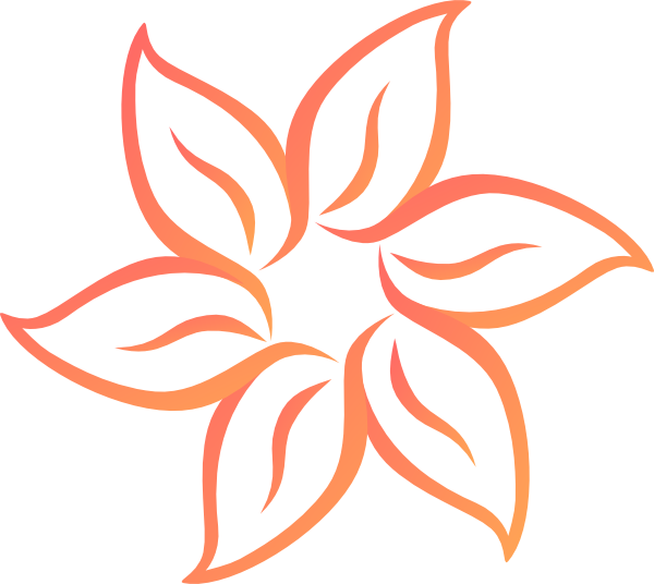 How To Set Use Flower Dark Coral Clipart (600x536), Png Download