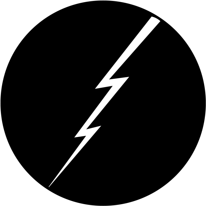 Lightning Bolt - Thin - Thin Lightning Bolt (800x800), Png Download