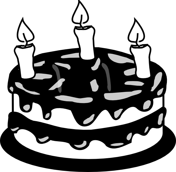 Black Vector Birthday Cake - Plum Cake Murder [book] (600x586), Png Download