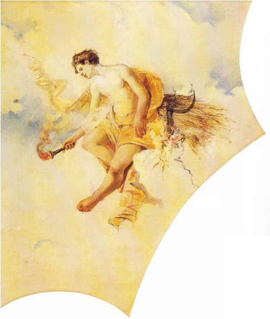 Antonio Cortina Farinos El Verano - Painting (532x632), Png Download