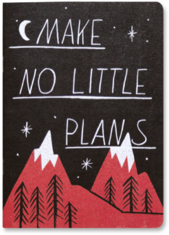 Make No Little Plans Notebook - Label (500x500), Png Download