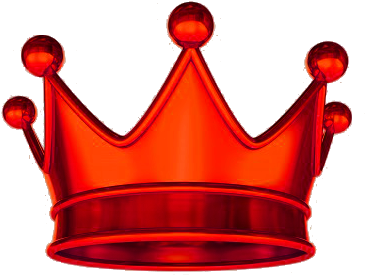 Corona Pretendiente - Corona De Rey Roja (400x328), Png Download