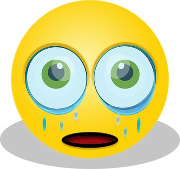 Graphic, Smiley, Emoticon, Crying, Sad - Trauriger Smiley (363x340), Png Download