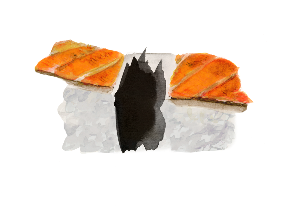 14 Sushi Salmao-skin R2 - Ruffle (1000x704), Png Download