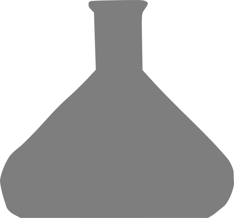 Beaker Laboratory Erlenmeyer Flask Drawing - Beaker (804x750), Png Download