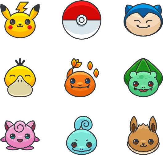 Pokemon Go - Pokemon Icons Png (600x564), Png Download