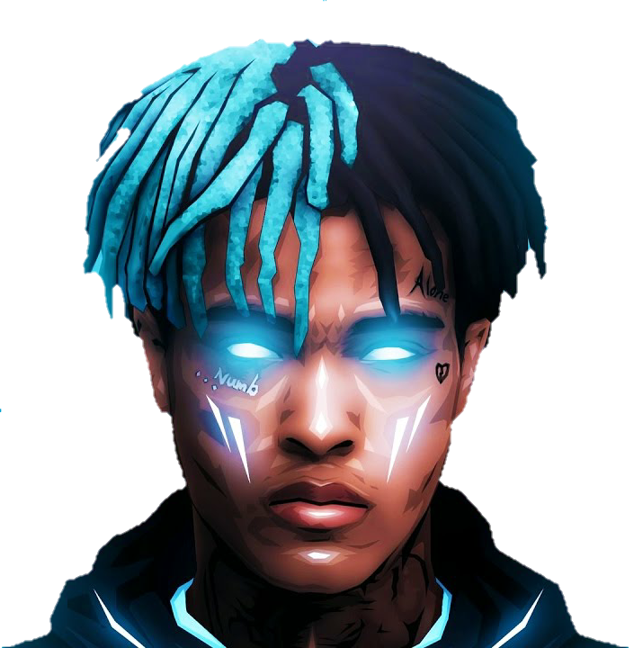 Hiphop Sticker By Wallpapers Png Freeuse Library - Xxxtentacion With Blue Eyes (705x720), Png Download