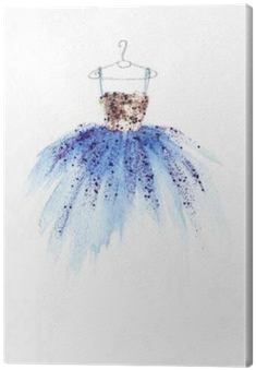 Watercolor Fashion Illustration Canvas Print • Pixers® - Watercolor Painting (400x400), Png Download