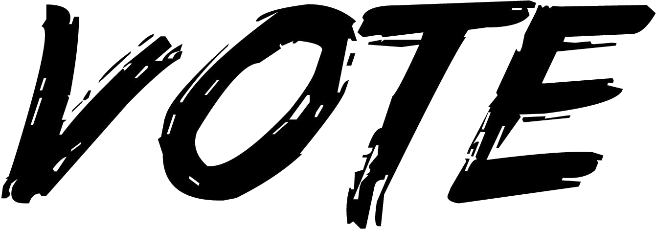 Vote - Vote Black And White Png (1365x487), Png Download