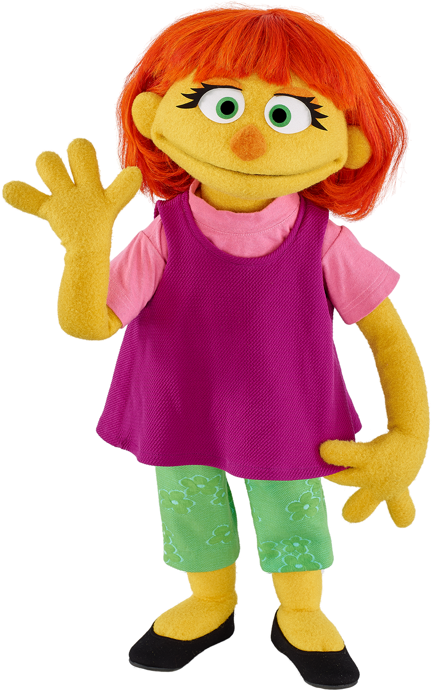 Free Download Julia Sesame Street Clipart Julia Elmo - Julia Sesame Street (961x1336), Png Download