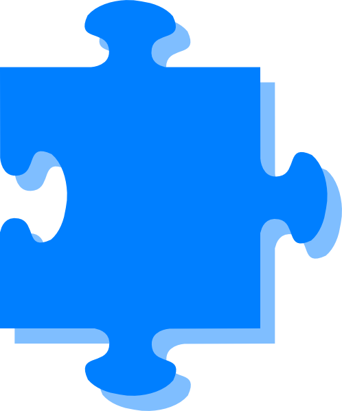 Blue Puzzle Svg Clip Arts 498 X 597 Px (498x597), Png Download