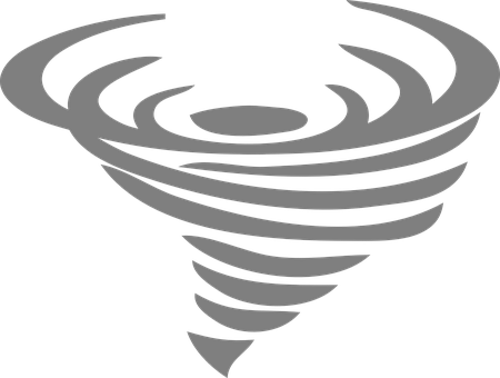 Tornado Funnel Storm Weather Disaster Wind - Tornado Png Clip Art (450x340), Png Download