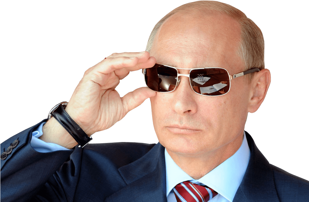 Vladimir Putin With Sunglasses - Vladimir Putin Png (991x679), Png Download