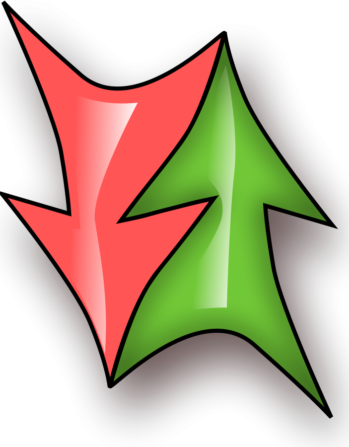Este Gráficos Es Flecha Doble Sobre Flecha, Iconos, - Bidirectional Arrows Png (624x800), Png Download