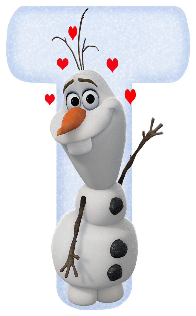 Olaf Frozen Alphabet 020 - Frozen Picks Cake Toppers (pack Of 24) (656x1056), Png Download