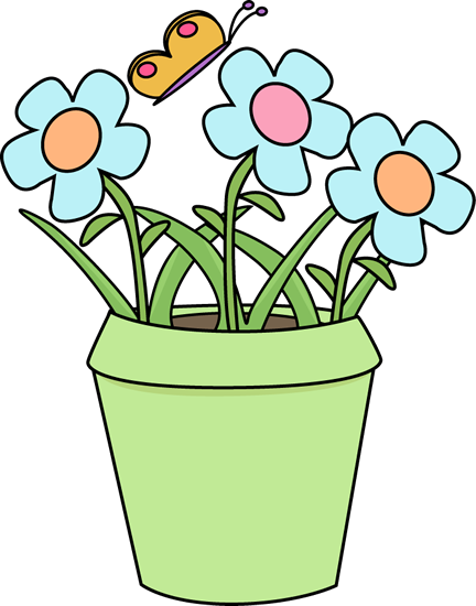 Weeds - Flower In A Pot Clipart (432x550), Png Download