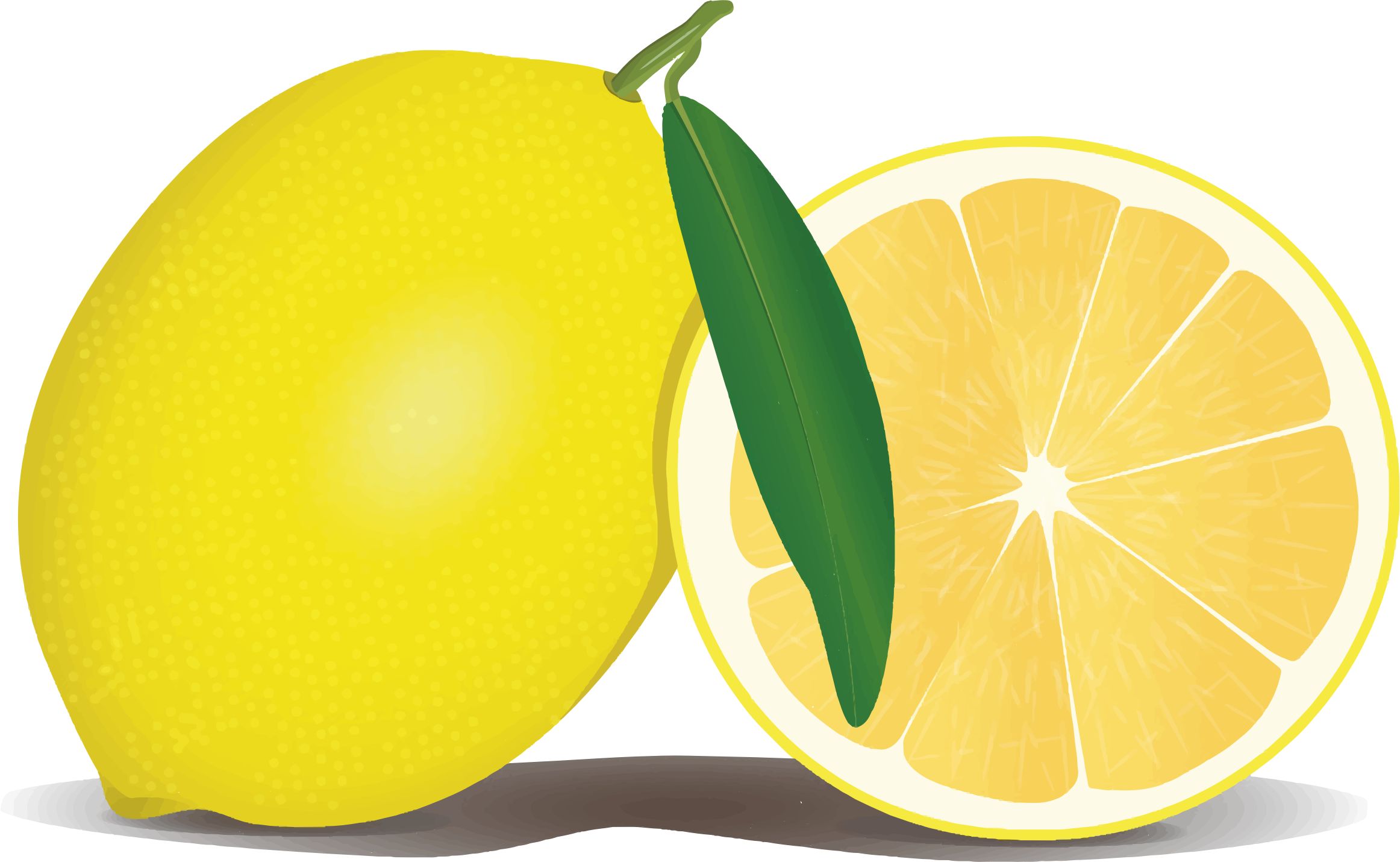 Free Icons Png - Lemon Clipart Png (2324x1430), Png Download