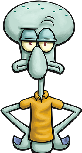 Squidward - Personagens Desenho Bob Esponja (550x510), Png Download