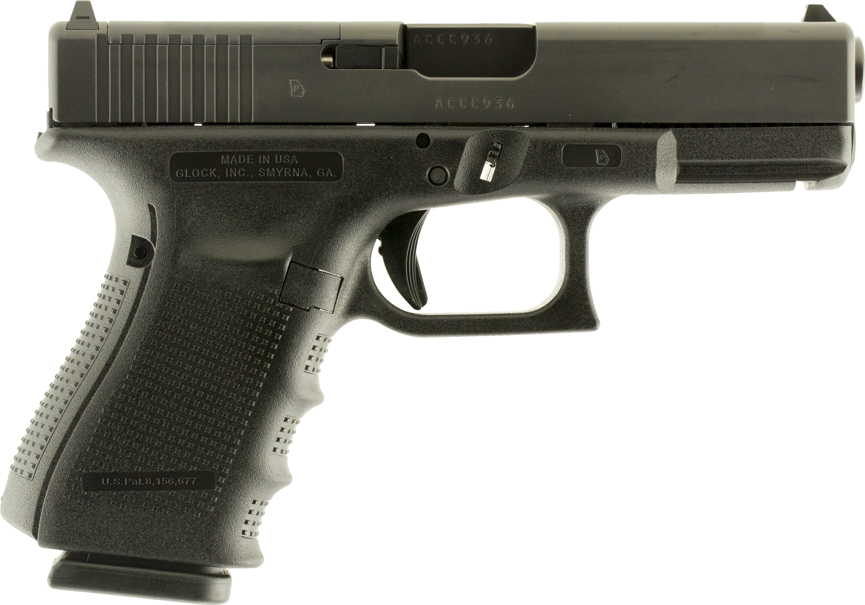 Glock 19 Gen5 9mm 15rd 3 Mags - Glock 19 G5 (1687x1687), Png Download