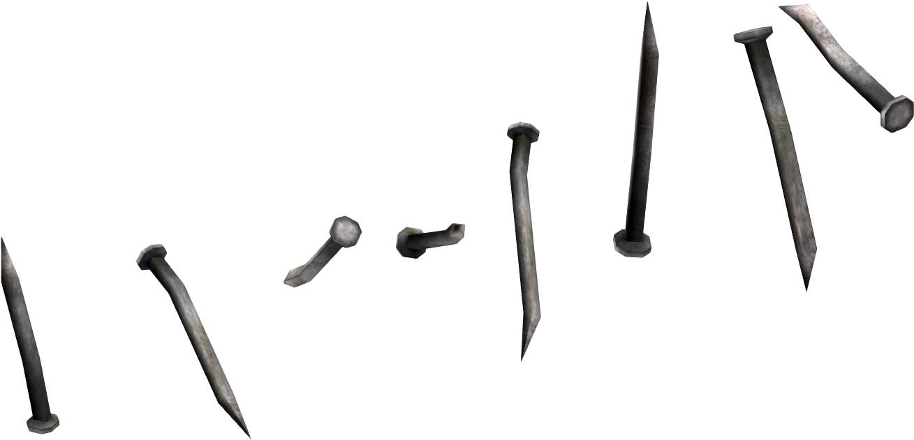 Baseball Bat Nails - Nail Png Transparent (1350x700), Png Download