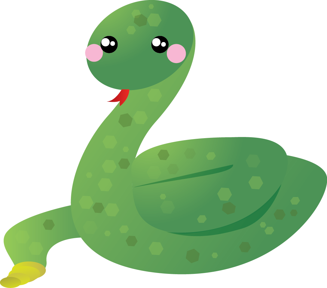 Free Cute Snake Clip Art - Snake Clipart Transparent Background (1088x959), Png Download