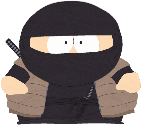 Cut Cartman Ninja - South Park Ninja Cartman (562x499), Png Download