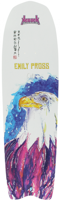 Kebbek Emily Pross City Longboard Skateboard Deck - Skateboard Deck (760x800), Png Download