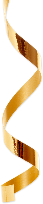 Foil Studio For Ribbon ～ Gold Lettering, Silver Lettering, - Gold Thin Ribbon Png (201x849), Png Download