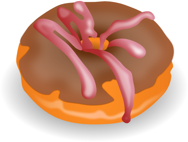 Doughnut Clip Art - Coffee And Donuts Png (600x454), Png Download