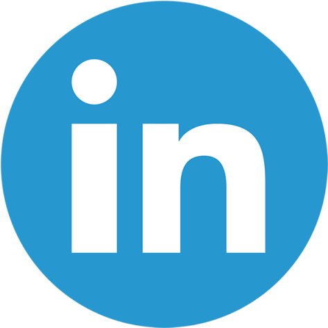 Linkedin Color Icon - Linkedin Logo Round Png (640x640), Png Download