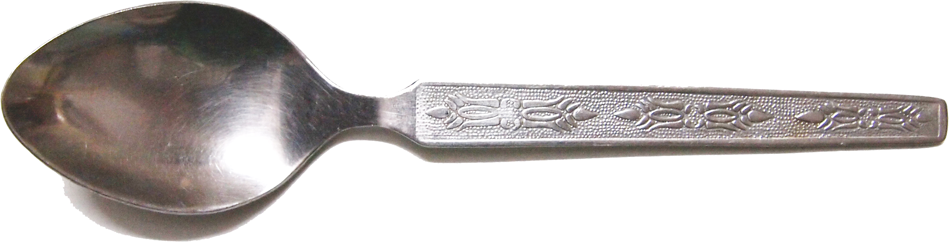 Steel Spoon Transparent Png - Spoon (3504x1578), Png Download