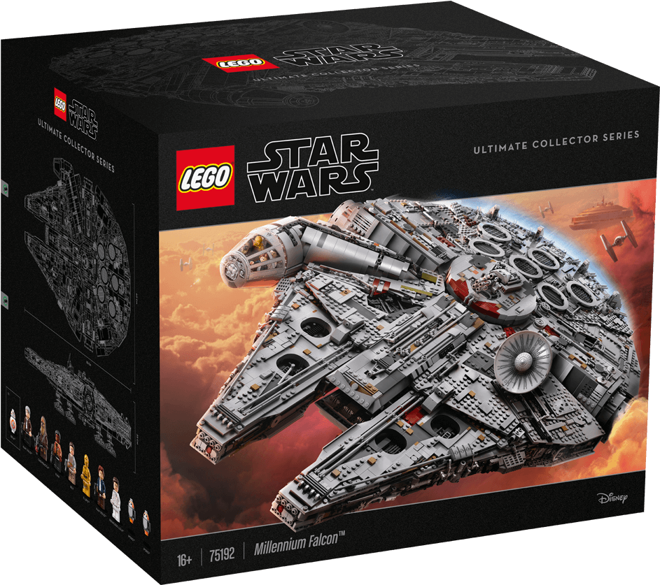 Lego Announces A 7,541 Pieces Millennium Falcon - Millennium Falcon Lego 2017 (1488x837), Png Download