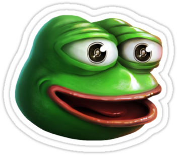 Pepe The Frog Sticker - Feelsgoodman Hd (375x360), Png Download