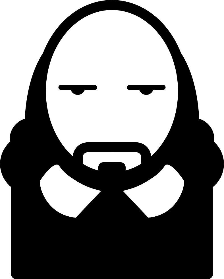 British Man With Long Hair And Beard Comments - Man Long Hair Icon (788x980), Png Download