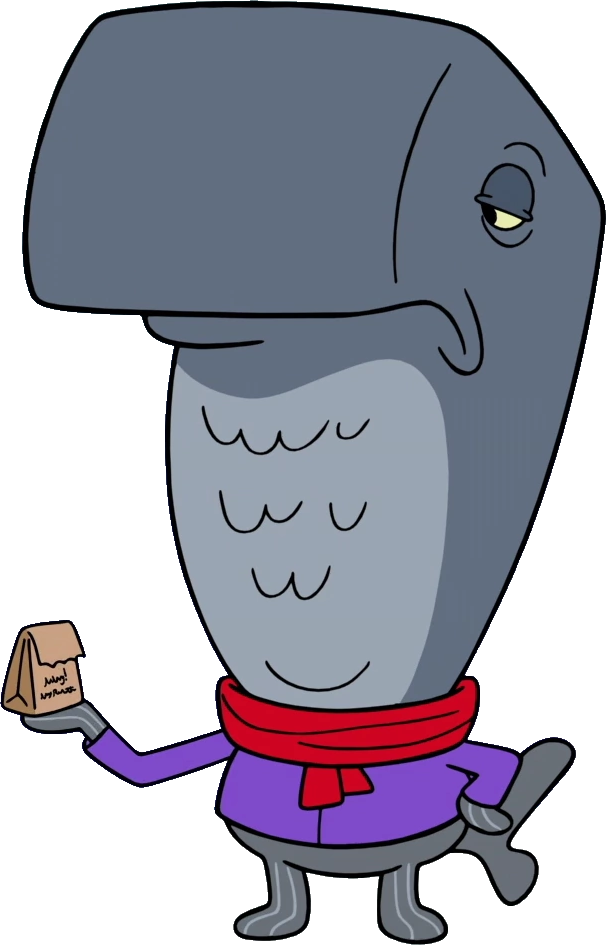 Arctic Sperm Whale - Spongebob Whale (606x945), Png Download