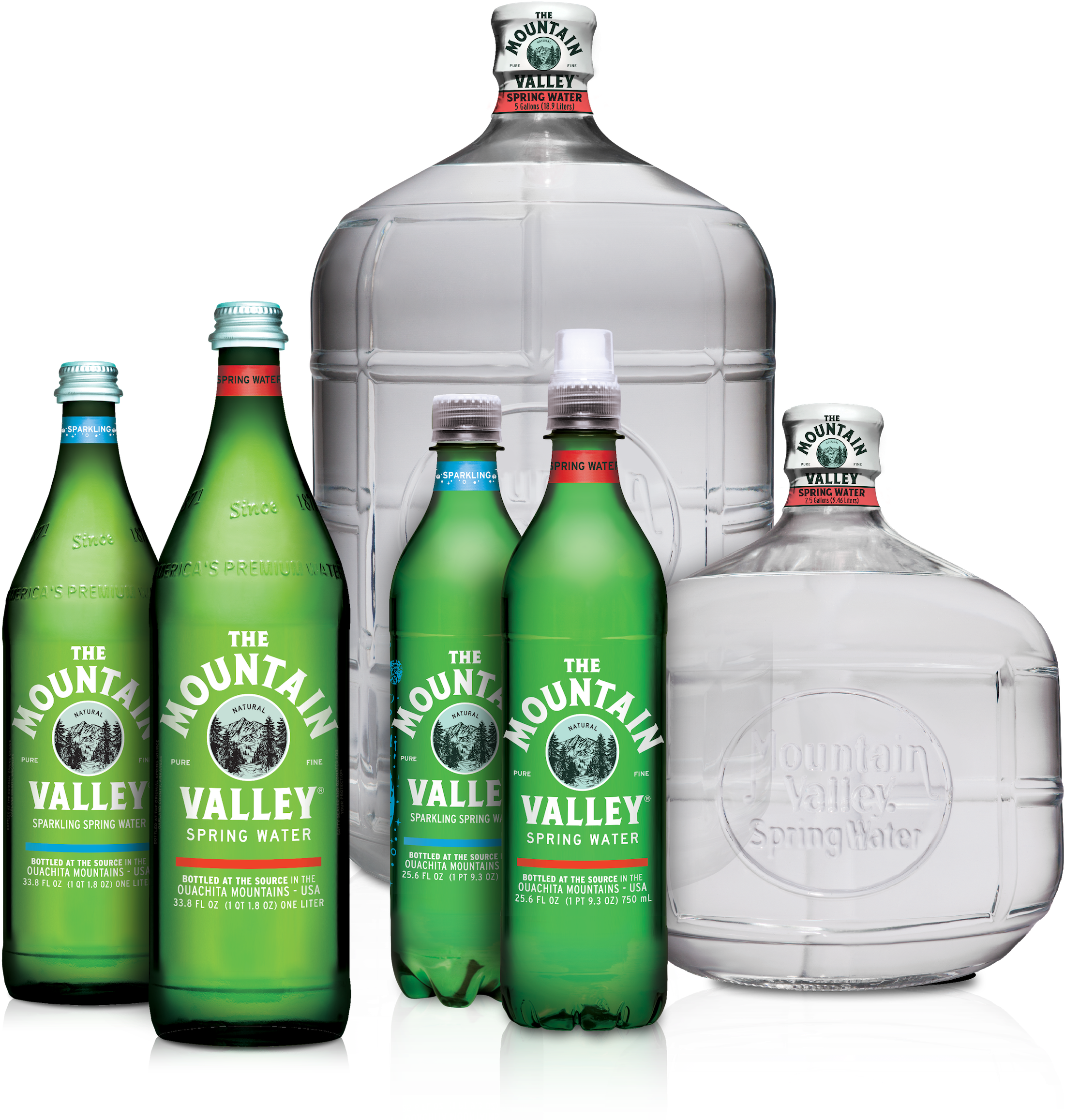 Mountain Valley Water Bottles - Mountain Valley Spring Water Png (2500x2500), Png Download