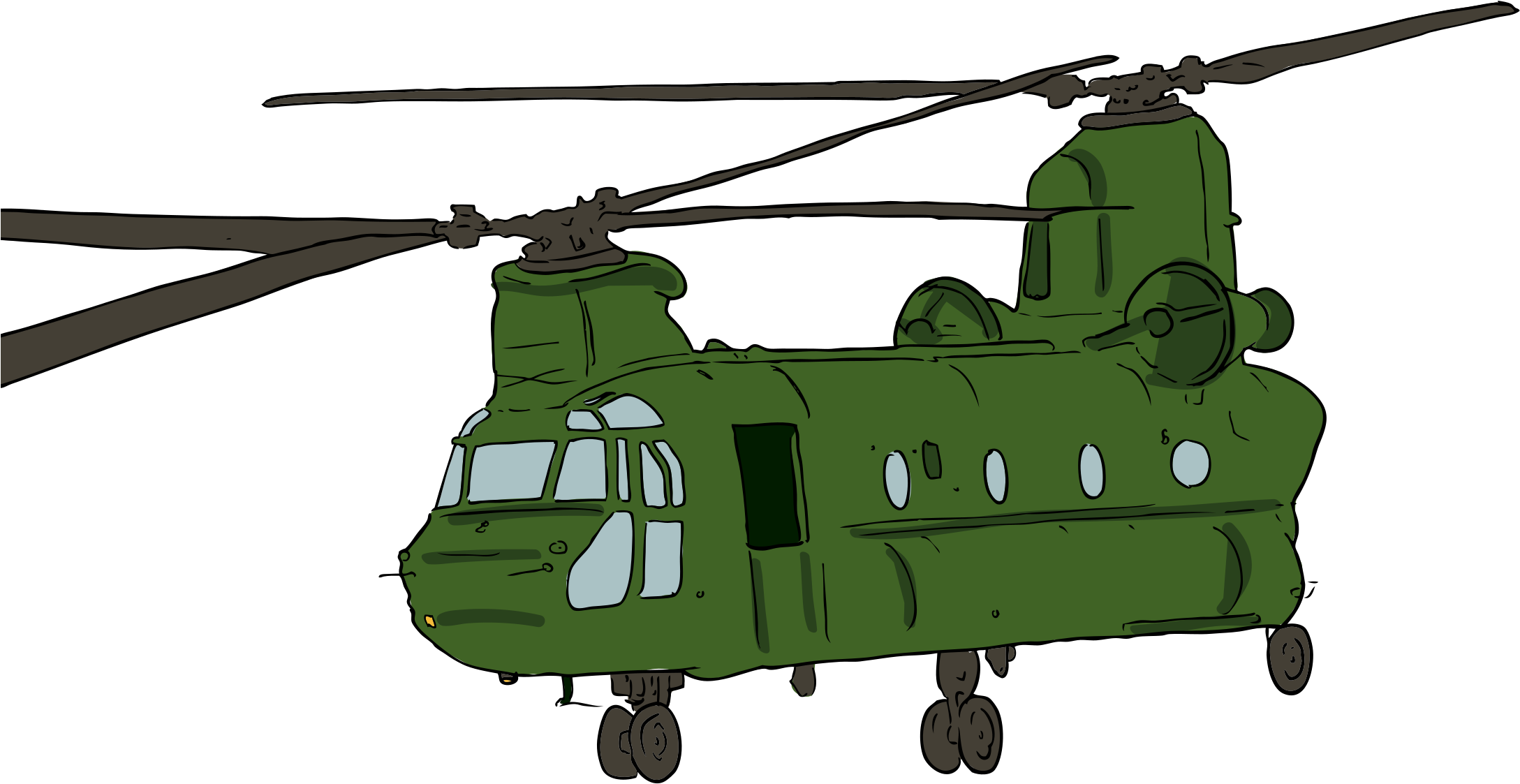 Chinook Helicopter 1 Icons Png - Chinook Helicopter Metal Art (2400x1287), Png Download