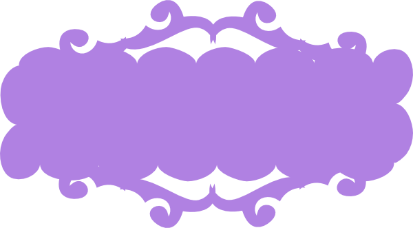Purple Banner Ribbon Png (600x331), Png Download