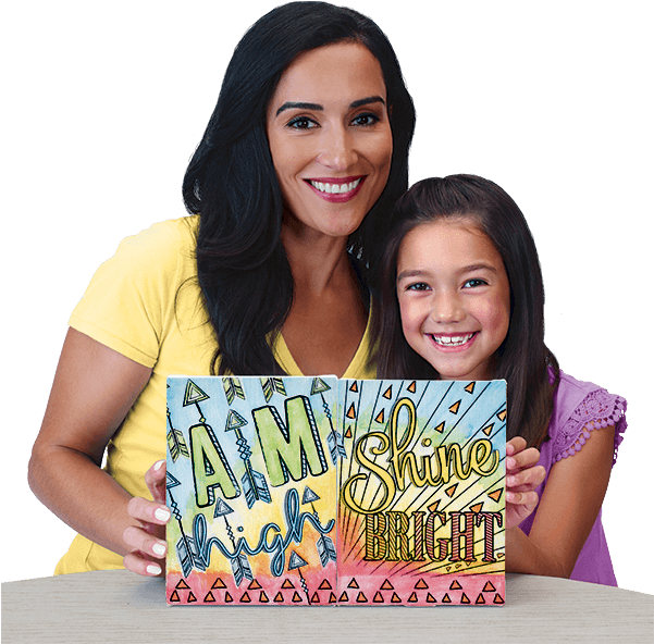 Watercolor Canvas Aim High Shine Bright - Watercolor Painting (600x600), Png Download