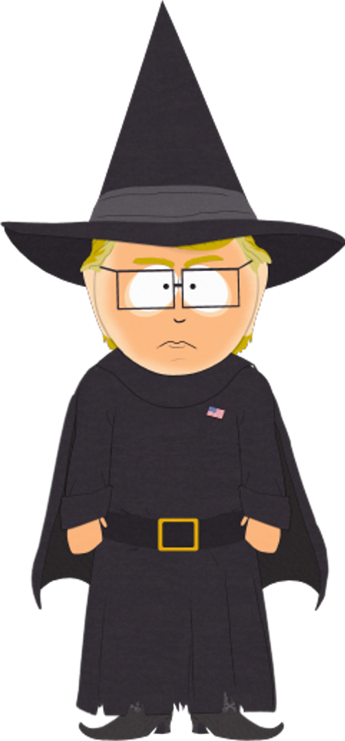 Alter Egos Garrison Trump Witch - Trump Witch South Park (502x1077), Png Download