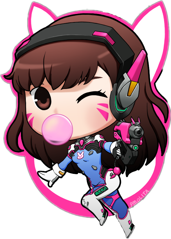 Dva Overwatch Png - Overwatch D Va Chibi (589x822), Png Download
